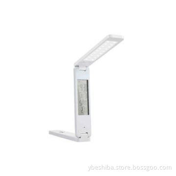 portable foldable LCD calendar LED table lamp with touch di